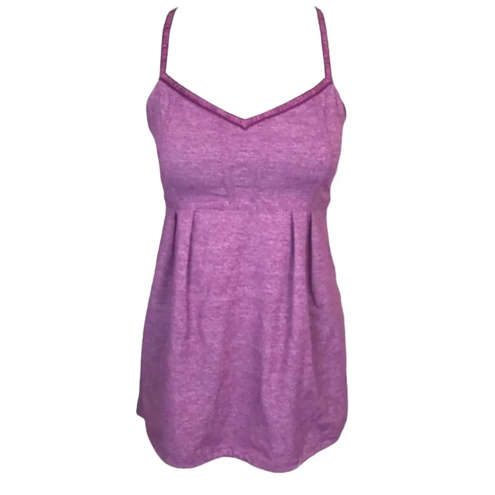 Lululemon Bulerias Heathered Maroon Tank Size 8